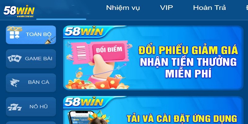 Giới Thiệu 58WIN - Sân Chơi Giải Trí Uy Tín Và Hiện Đại 7 Ưu đãi đặc biệt dành cho hội viên tại sân chơi 58WIN uy tín