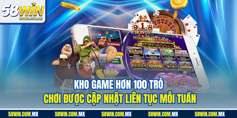 58win ⭐️ | Link Trang Chủ 58win.com Xanh Chính +100k 38 Kho game hơn 100 trò chơi được cập nhật liên tục mỗi tuần